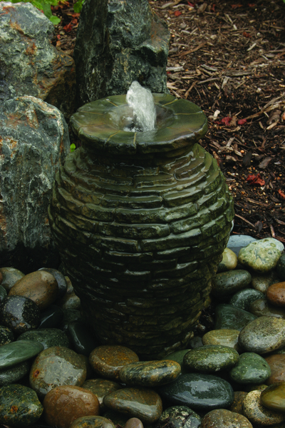 Aquascape Mini Stacked Slate Urn Fountain