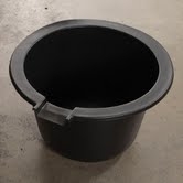 Poli-Tron whiskey barrel liner w/ Spillway 26 1/2