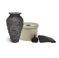 Aquascape Small Stacked Slate Urn Fountain Kit