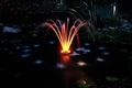 Kasco 1/4HP floating fountain, 50' cord, timer, 5 nozzles, & LED light ring