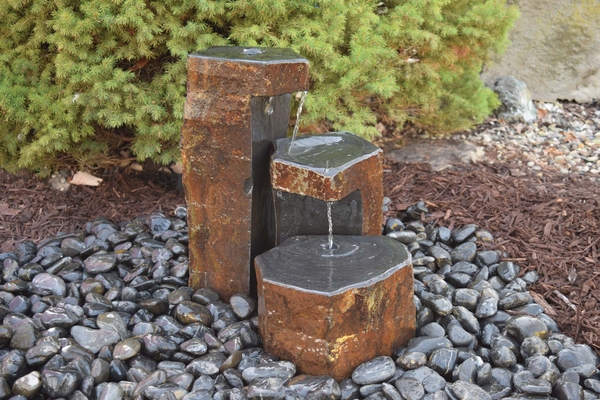 Easy Pro,  Keyed Spillway Basalt Columns Set of 3 (6