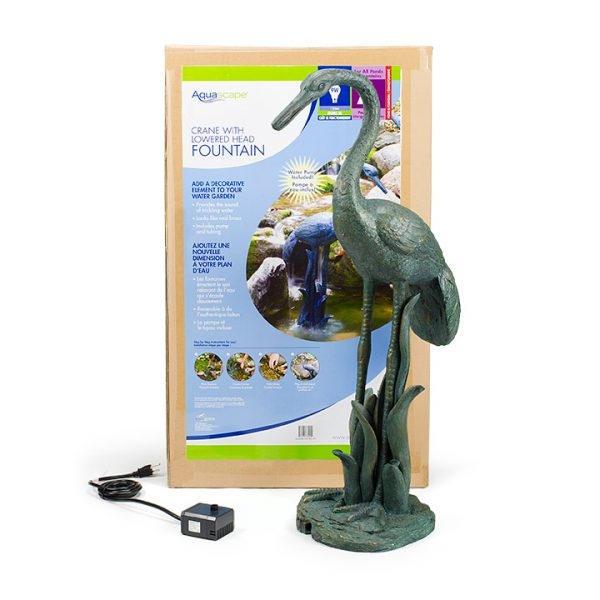 Aquascape Crane w/lowered Head Spitter w/o pump