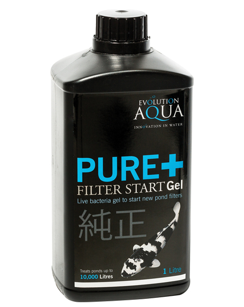 Evo Aqua Filter Start Gel 1 Liter  Treats 2640 gal pond