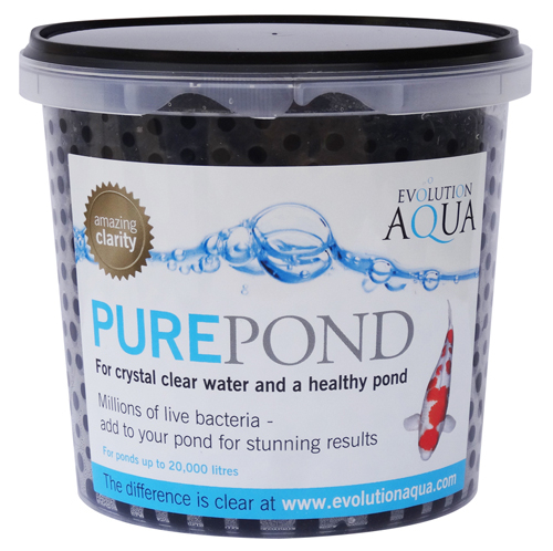 Evo Aqua Pure Pond 500ml Bacteria Gel Balls treats 2600 gal