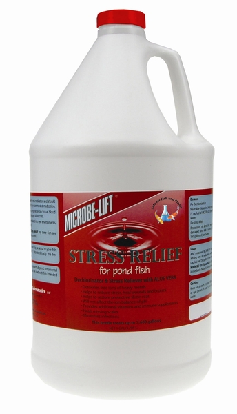 Microbe-Lift Stress Relief Water Conditioner for Fish 1 gallon.