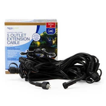 Aquascape 5-Outlet Quick-Connection Extension Cable | Pond Lighting