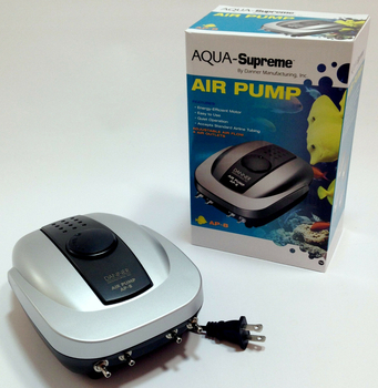 Pondmaster Aqua-Supreme Air Pump 8 Watt Adjustable 4 Outlet | Air Pumps & Accessories