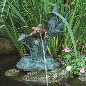 Aquascape Frog on Reed Spitter w/o Pump | Fountains - Spitters