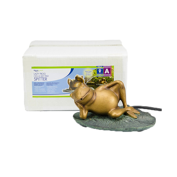 Aquascape Lazy Frog on Lily Pad spitter W/O pump | Fountains - Spitters