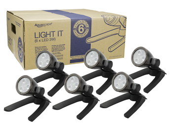 Aquascape 3-watt Spotlight 6 Pack (Contractor Pack) | Pond Lighting