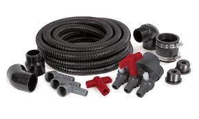 Atlantic Fountain Basin Plumbing Kit (3-way diverter tubing fittings & putty) | Fountains - Spitters